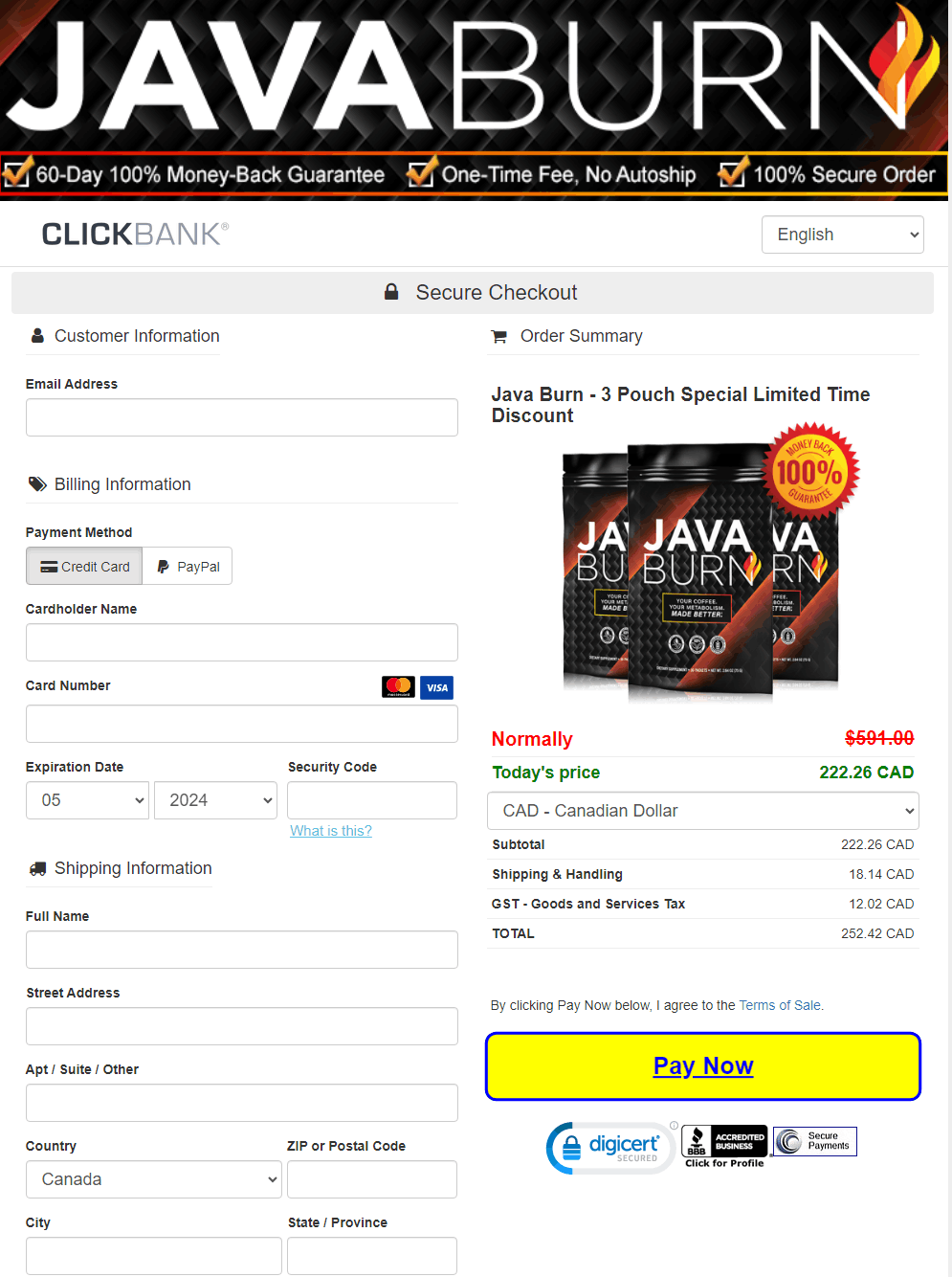 Java Burn-Secure-Checkout